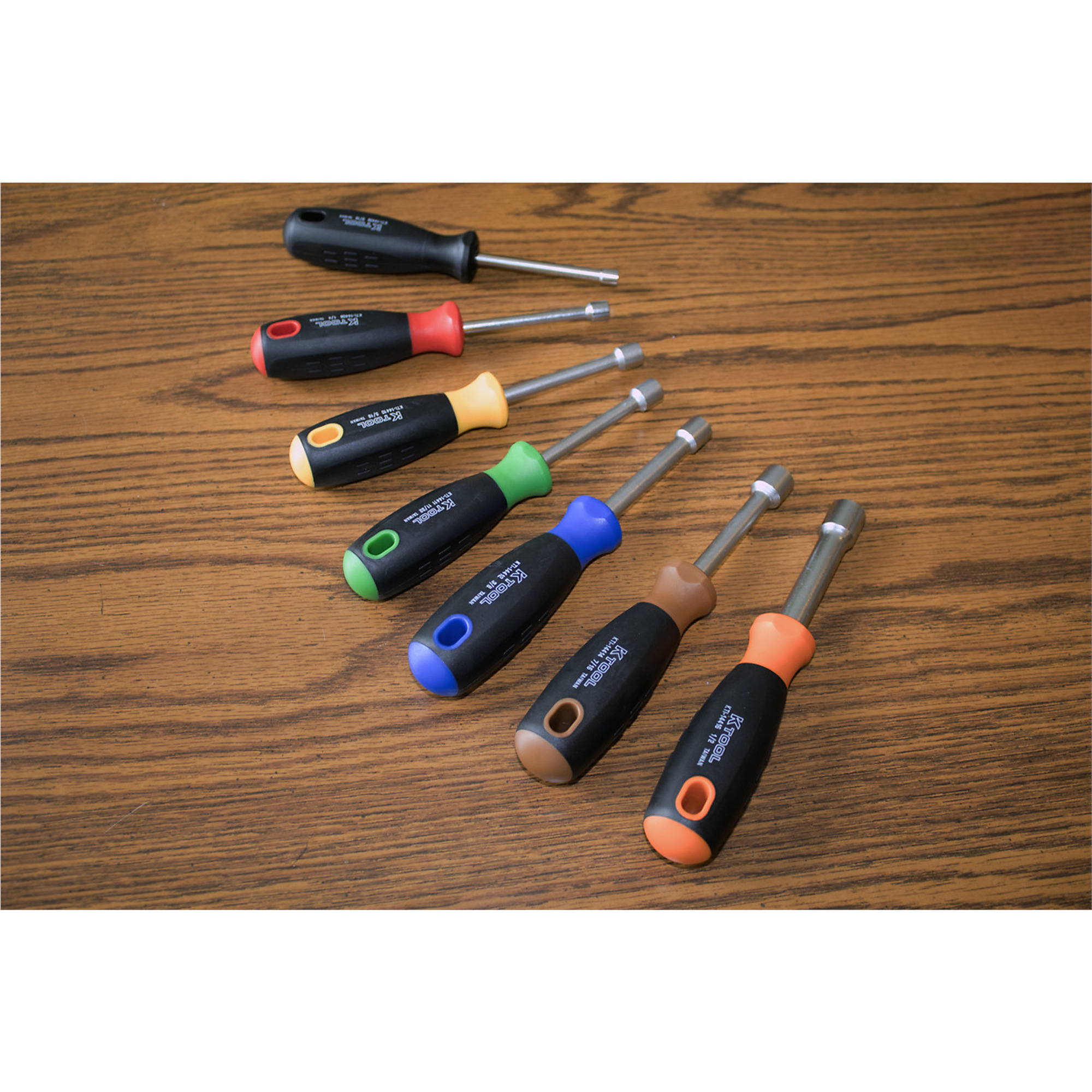 K Tool International Nut Driver Set — SAE, 7-Piece, Model# KTI14400